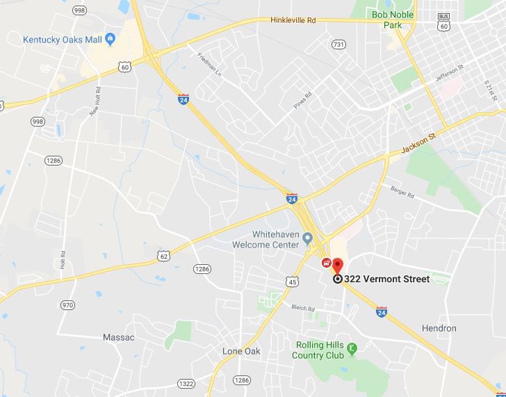 I-24 eastbound blocked map